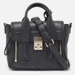 3.1 Phillip Lim Black Leather Mini Pashli Satchel