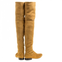 Pre Owned 3.1 Phillip Lim Beige Suede Louis Thigh High Boots Size 36.5