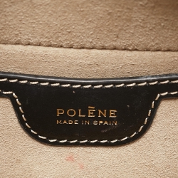 Pre Owned Polene Black Leather Numéro Dix Shoulder Bag