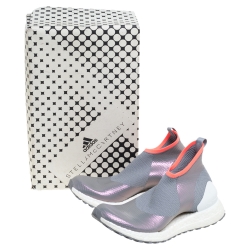 adidas x Stella McCartney Metallic Grey Ultra Boost All Terrain Sneakers Size 38