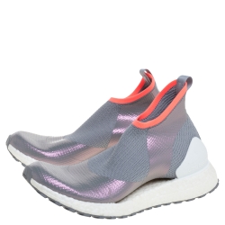 adidas x Stella McCartney Metallic Grey Ultra Boost All Terrain Sneakers Size 38