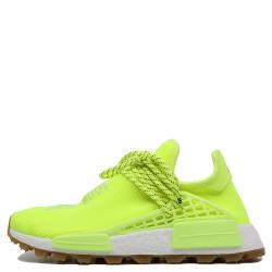 Pre Owned Adidas Human Race NMD Solar Yellow Sneakers Size 38