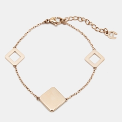 Aigner Crystal Gold Tone Necklace Set