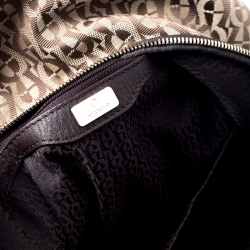 Aigner Beige/Brown Signature Canvas and Leather Icon Backpack