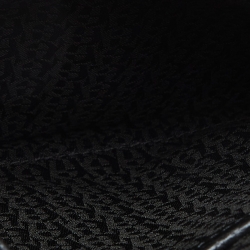 Pre Owned Aigner Black Leather Flap Crossbody Bag