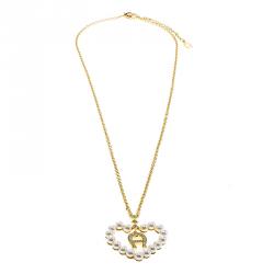 مملوكة مسبقًا قلادة إيغنر لؤلؤ صناعي