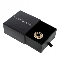 Pre Owned Aigner Crystal Gold Tone Pendant / Charm