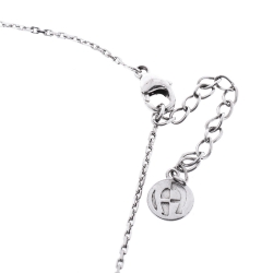 مملوكة مسبقًا Aigner Logo Silver Pendant Necklace