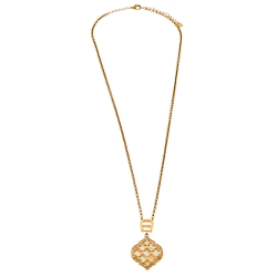 مملوكة مسبقًا Aigner Mother Of Pearl and Crystal Cesena Necklace