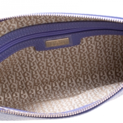 Pre Owned Aigner Purple Leather Ivy Clutch