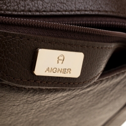 Pre Owned حقيبة كروس أيغنر كافالينا جلد بنية