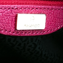 Pre Owned Aigner Burgundy Leather Cavallina Tote