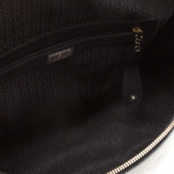 Pre Owned Aigner Black Leather Satchel