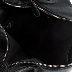 Pre Owned Aigner Black Leather Hobo