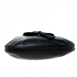 Pre Owned Aigner Black Leather Hobo