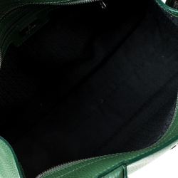 Pre Owned Aigner Green Leather Tote
