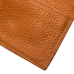 مملوكة مسبقًا Aigner Orange Leather Compact Wallet