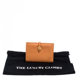 مملوكة مسبقًا Aigner Orange Leather Compact Wallet