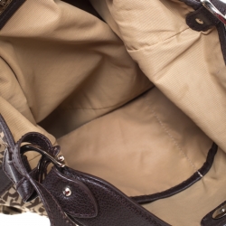 Pre Owned Aigner Brown Signature Canvas Hobo