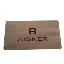 Pre Owned Aigner Red Leather Hobo
