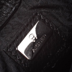 Aigner Black Leather Micro Cybill Crossbody Bag
