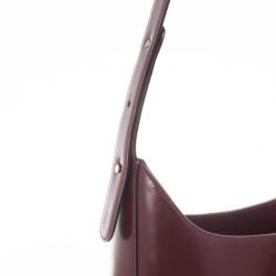 Pre Owned Aigner Burgundy Leather Vintage Hobo Bag