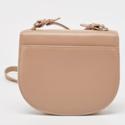 Pre Owned Aigner Beige Grained Leather Mini Pina Crossbody Bag