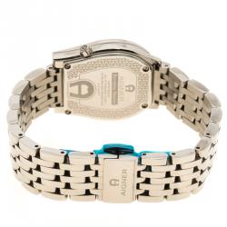 Pre Owned Aigner Silver Stainless Steel Ravenna Nuovo Women's Wristwatch 30 mm