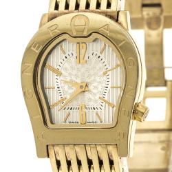 Pre Owned Aigner Gold Stainless Steel Ravenna Nuovo A25200 Women's Wristwatch 24 mm