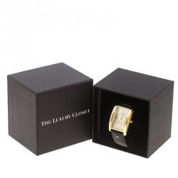 Pre Owned Aigner Cream Gold Plated Stainless Steel Modena Nudo Women's Wristwatch 30MM