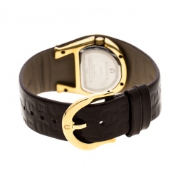 Aigner White Mother of Pearl Gold Plated Stainless Steel Capri III A19200 Women's Wristwatch 30 mm