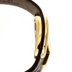 Aigner White Mother of Pearl Gold Plated Stainless Steel Capri III A19200 Women's Wristwatch 30 mm