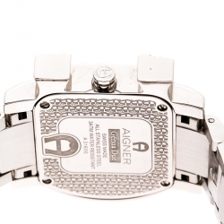 Pre Owned Aigner Mother of Pearl Stainless Steel Genua Due A31600 Women's Wristwatch 31 mm