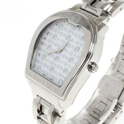Pre Owned Aigner White Stainless Steel Verona Women's Wristwatch 33MM
