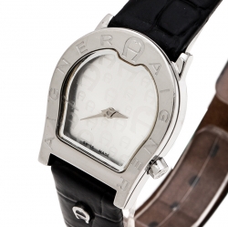 Pre Owned Aigner Silver Stainless Steel Verona Nuovo A22200 Women's Wristwatch 24 mm