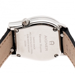 Pre Owned Aigner Silver Stainless Steel Verona Nuovo A22200 Women's Wristwatch 24 mm