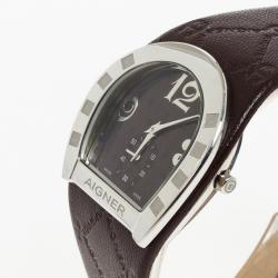 مملوكة مسبقًا Aigner Capri Brown Stainless Steel Womens Wristwatch 31 MM