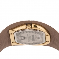 مملوكة مسبقًا ساعة يد نسائية أيغنر لاكويلا A41200 صدف ستانليس ستيل مطلي ذهب أبيض 36 مم