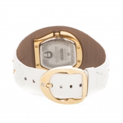 مملوكة مسبقًا ساعة يد نسائية أيغنر لاكويلا A41200 صدف ستانليس ستيل مطلي ذهب أبيض 36 مم