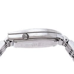 Pre Owned Aigner Silver Stainless Steel Diamonds Ravenna Nuovo A25400 Wristwatch 30 mm