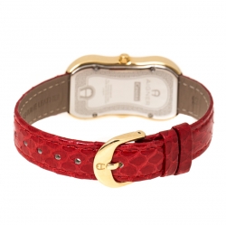 Pre Owned Aigner Mother of Pearl Gold Plated Stainless Steel Cesena A53200 Women's Wristwatch 23 mm