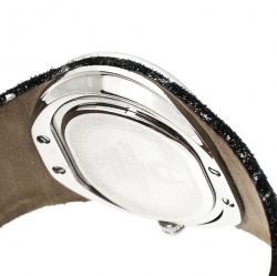 Pre Owned Aigner Black Stainless Steel Ravello Due A21000 Women's Wristwatch 43 mm