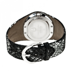 Pre Owned Aigner Black Stainless Steel Ravello Due A21000 Women's Wristwatch 43 mm