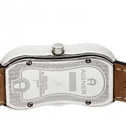 Pre Owned Aigner Mother of Pearl Stainless Steel Cesena A53200 Women's Wristwatch 23 mm