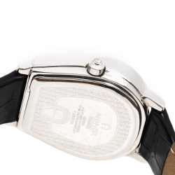 Pre Owned Aigner Mother Of Pearl Stainless Steel Leather Amalfi A32200 Women's Wristwatch 27 mm