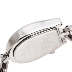 Pre Owned Aigner Black Stainless Steel Leather Perugia A07200 Women's Wristwatch 24.50 mm