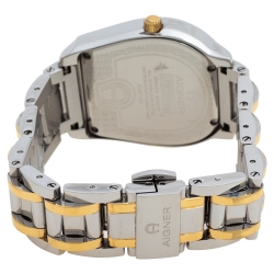 Aigner Mother Of Pearl Two-Tone Stainless Steel Diamond Verona A48100 Women's Wristwatch 33 mm