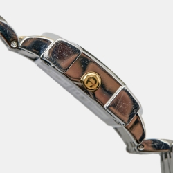 Pre Owned Aigner Mother of Pearl Two Tone Stainless Steel Genua Due A31600 Women's Wristwatch 31 mm