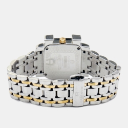 Pre Owned Aigner Mother of Pearl Two Tone Stainless Steel Genua Due A31600 Women's Wristwatch 31 mm