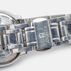 مملوكة مسبقًا Aigner Mother of Pearl Stainless Steel Verona A48100 Women's Wristwatch 33 mm